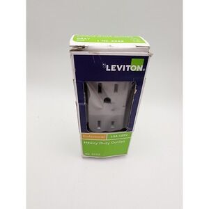 NIB Leviton 5252 Heavy Duty Outlet Professional 15A 125V Gray Duplex Grounded